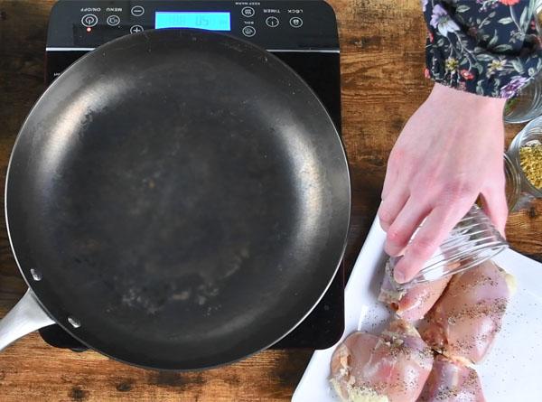 Savory Peach & Chicken Skillet - Step 1